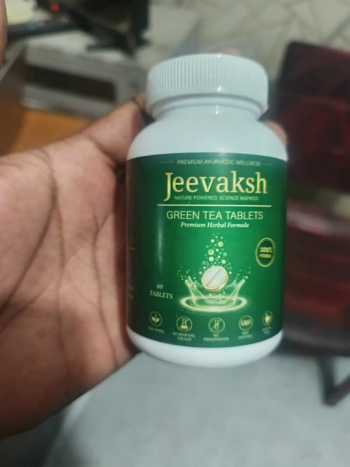 JEEVAKSH Green Tea Tablets | Premium Herbal Formula | 60 Tablets - Jeevaksh